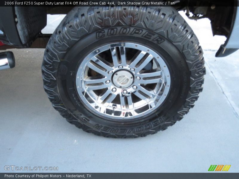 Dark Shadow Gray Metallic / Tan 2006 Ford F250 Super Duty Lariat FX4 Off Road Crew Cab 4x4