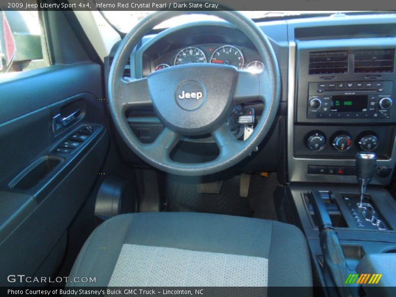 Inferno Red Crystal Pearl / Dark Slate Gray 2009 Jeep Liberty Sport 4x4