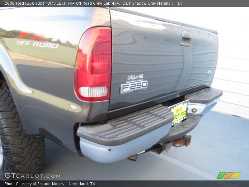 Dark Shadow Gray Metallic / Tan 2006 Ford F250 Super Duty Lariat FX4 Off Road Crew Cab 4x4