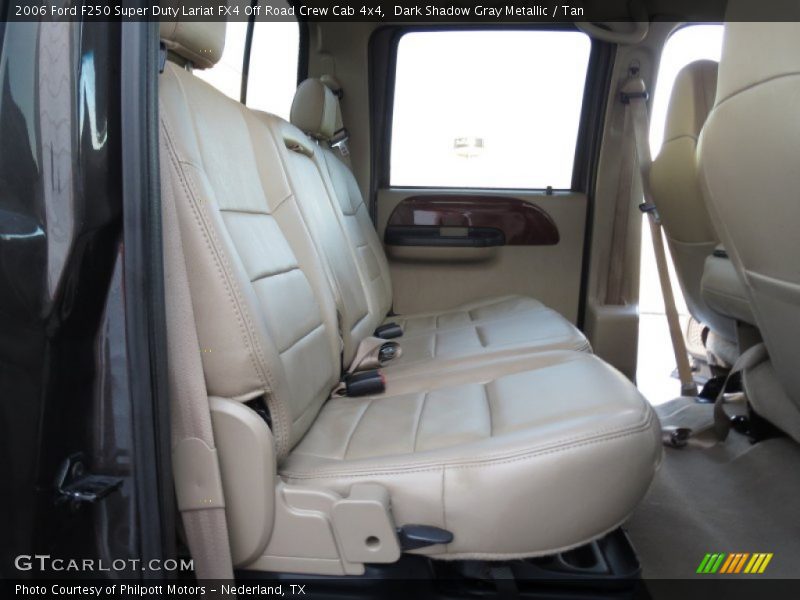 Dark Shadow Gray Metallic / Tan 2006 Ford F250 Super Duty Lariat FX4 Off Road Crew Cab 4x4