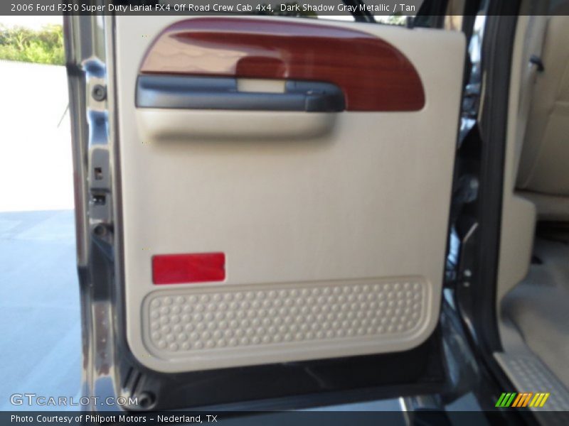 Dark Shadow Gray Metallic / Tan 2006 Ford F250 Super Duty Lariat FX4 Off Road Crew Cab 4x4