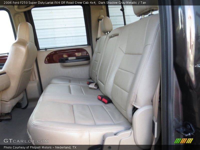 Dark Shadow Gray Metallic / Tan 2006 Ford F250 Super Duty Lariat FX4 Off Road Crew Cab 4x4