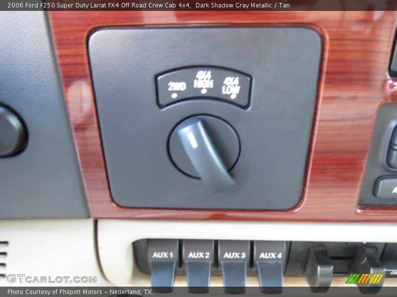 Dark Shadow Gray Metallic / Tan 2006 Ford F250 Super Duty Lariat FX4 Off Road Crew Cab 4x4
