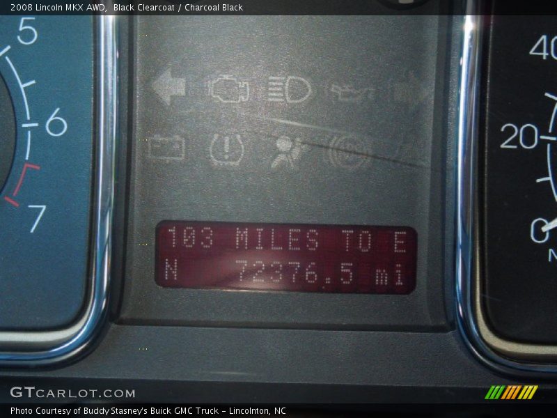 Black Clearcoat / Charcoal Black 2008 Lincoln MKX AWD