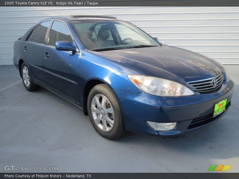 Indigo Ink Pearl / Taupe 2005 Toyota Camry XLE V6
