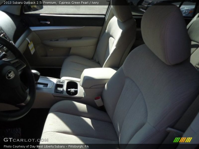 Cypress Green Pearl / Ivory 2013 Subaru Outback 2.5i Premium