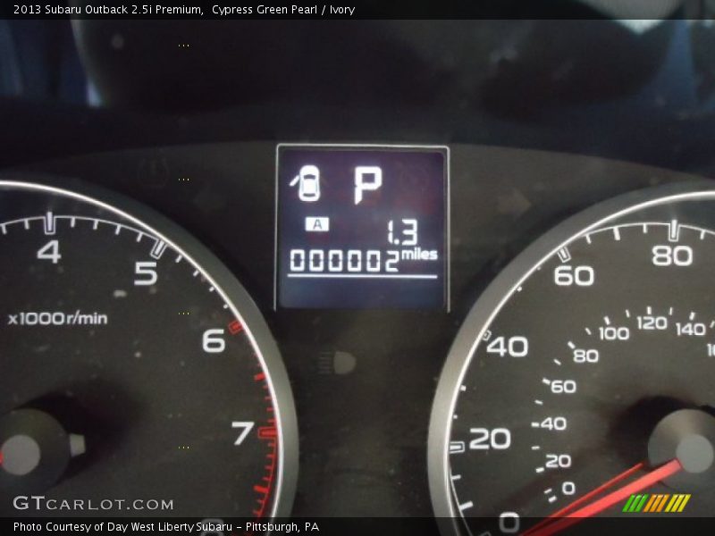 Cypress Green Pearl / Ivory 2013 Subaru Outback 2.5i Premium