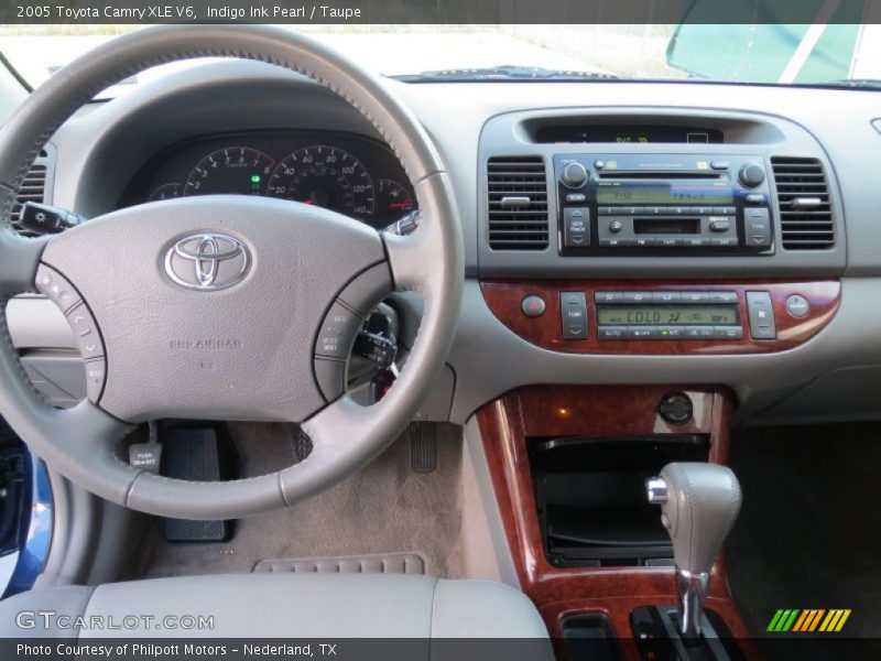 Indigo Ink Pearl / Taupe 2005 Toyota Camry XLE V6