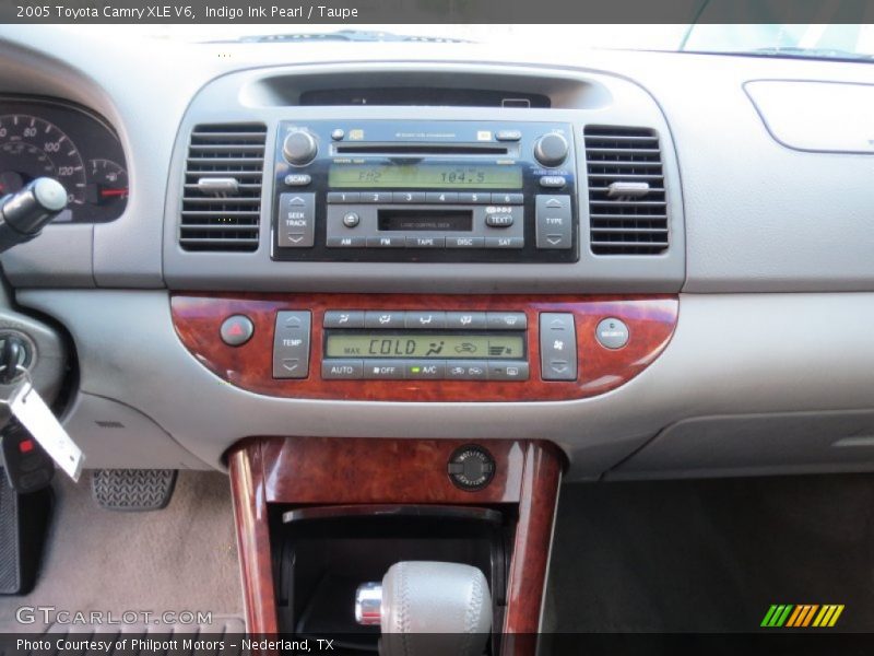 Indigo Ink Pearl / Taupe 2005 Toyota Camry XLE V6