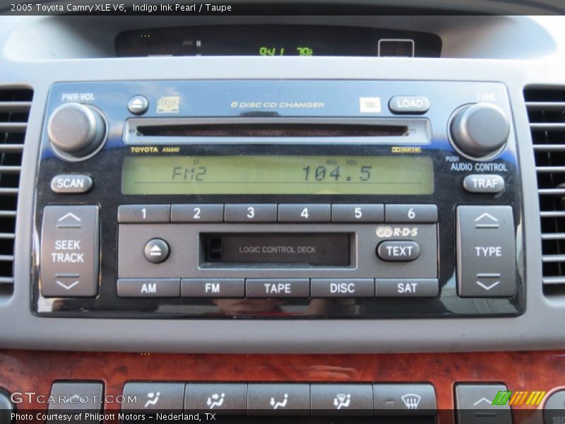 Indigo Ink Pearl / Taupe 2005 Toyota Camry XLE V6