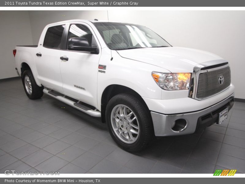 Super White / Graphite Gray 2011 Toyota Tundra Texas Edition CrewMax