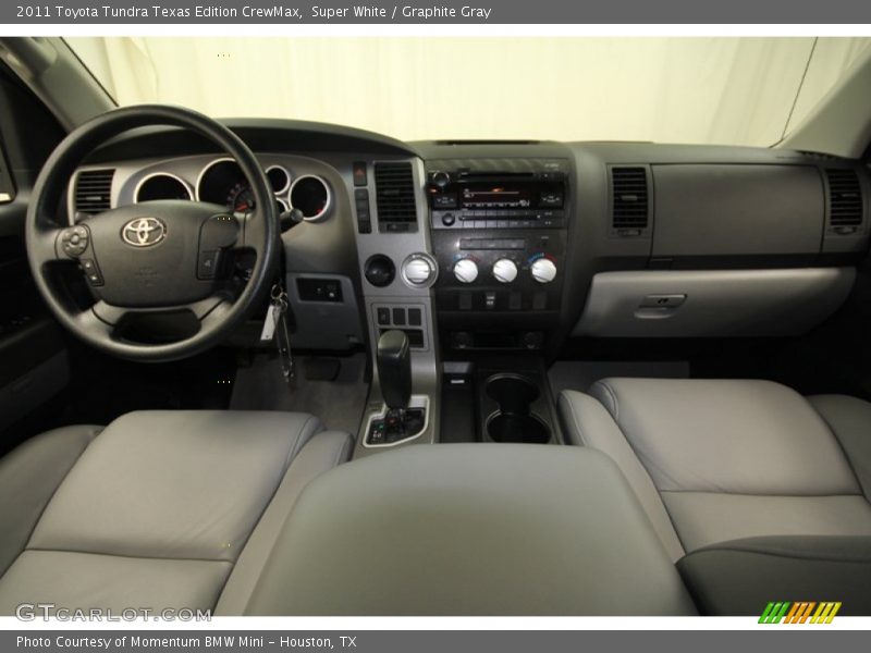 Super White / Graphite Gray 2011 Toyota Tundra Texas Edition CrewMax