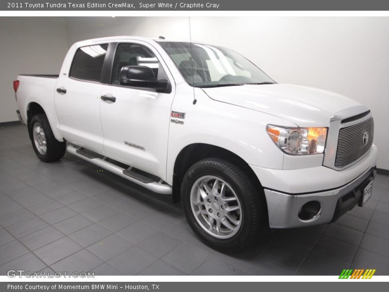 Super White / Graphite Gray 2011 Toyota Tundra Texas Edition CrewMax
