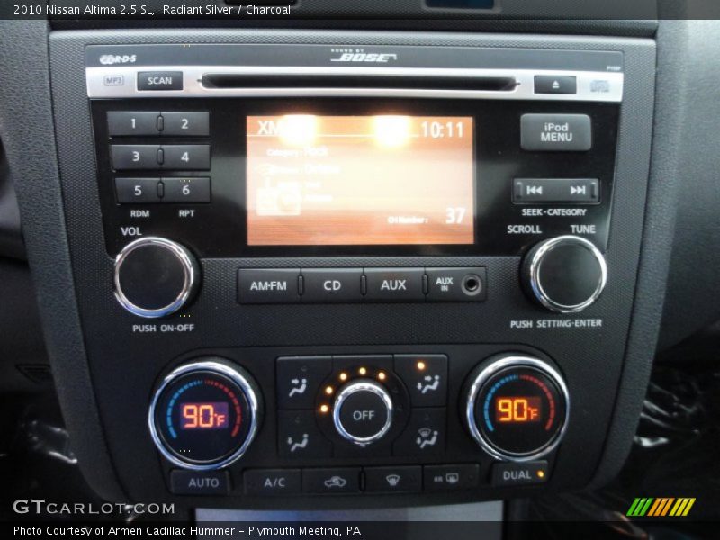 Controls of 2010 Altima 2.5 SL