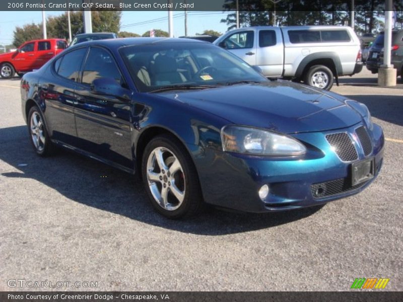 Blue Green Crystal / Sand 2006 Pontiac Grand Prix GXP Sedan