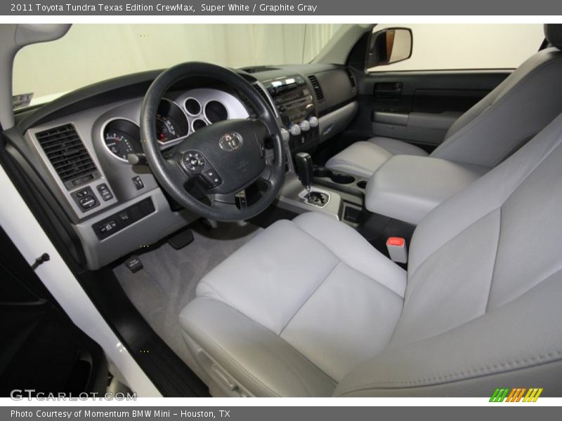 Super White / Graphite Gray 2011 Toyota Tundra Texas Edition CrewMax