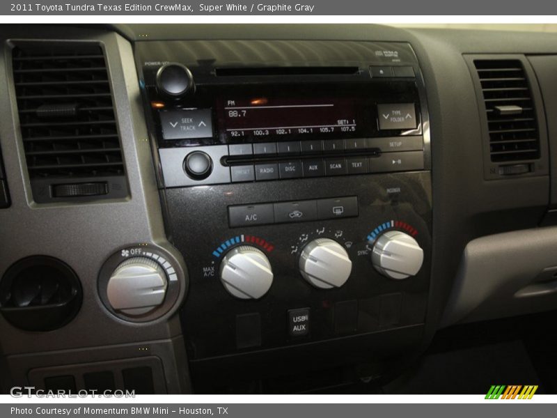Super White / Graphite Gray 2011 Toyota Tundra Texas Edition CrewMax