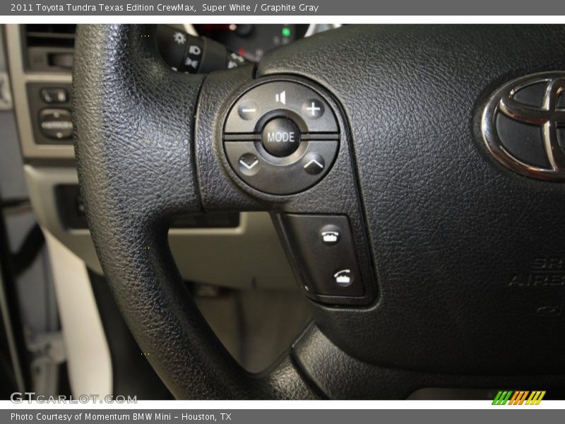 Super White / Graphite Gray 2011 Toyota Tundra Texas Edition CrewMax