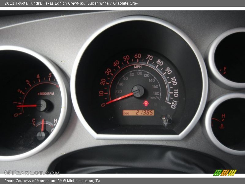 Super White / Graphite Gray 2011 Toyota Tundra Texas Edition CrewMax