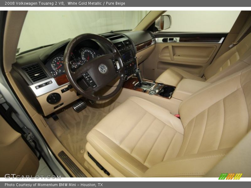 White Gold Metallic / Pure Beige 2008 Volkswagen Touareg 2 V8