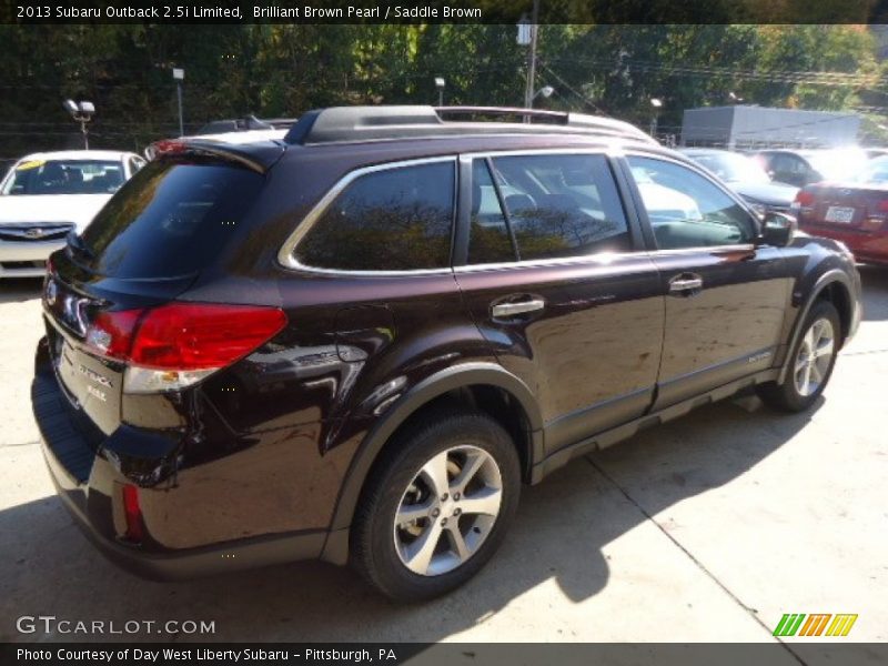 Brilliant Brown Pearl / Saddle Brown 2013 Subaru Outback 2.5i Limited