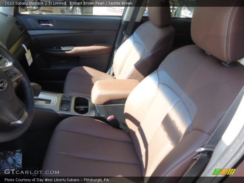 Brilliant Brown Pearl / Saddle Brown 2013 Subaru Outback 2.5i Limited