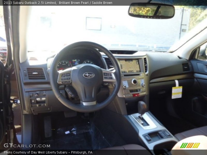 Brilliant Brown Pearl / Saddle Brown 2013 Subaru Outback 2.5i Limited