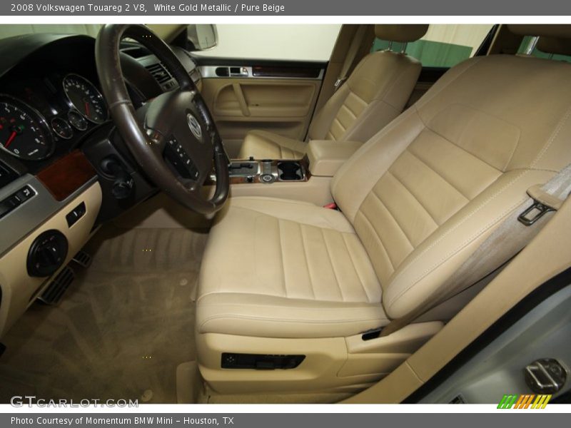 White Gold Metallic / Pure Beige 2008 Volkswagen Touareg 2 V8