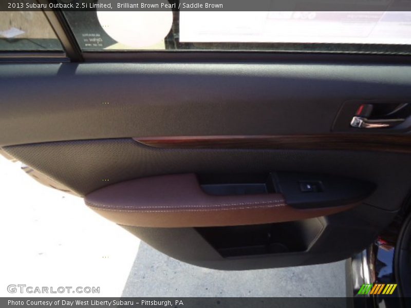 Brilliant Brown Pearl / Saddle Brown 2013 Subaru Outback 2.5i Limited