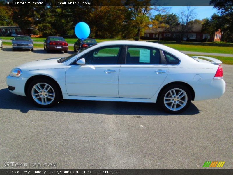 Summit White / Ebony 2012 Chevrolet Impala LTZ