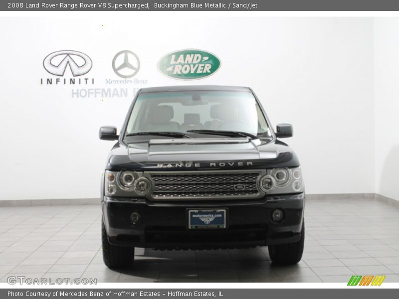 Buckingham Blue Metallic / Sand/Jet 2008 Land Rover Range Rover V8 Supercharged
