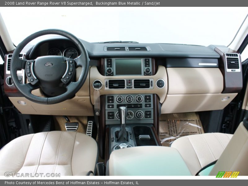 Buckingham Blue Metallic / Sand/Jet 2008 Land Rover Range Rover V8 Supercharged