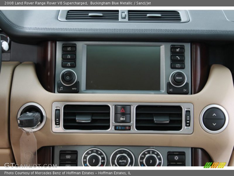 Buckingham Blue Metallic / Sand/Jet 2008 Land Rover Range Rover V8 Supercharged