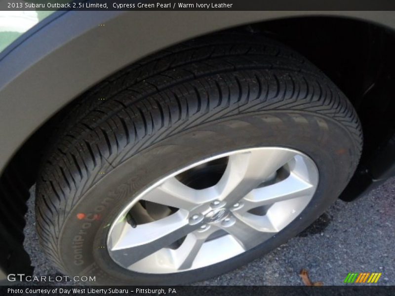 Cypress Green Pearl / Warm Ivory Leather 2013 Subaru Outback 2.5i Limited