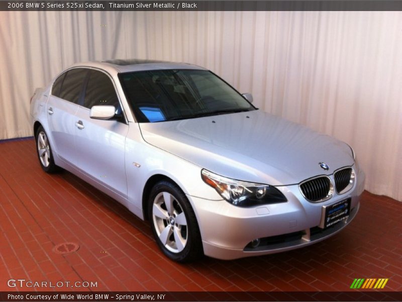 Titanium Silver Metallic / Black 2006 BMW 5 Series 525xi Sedan