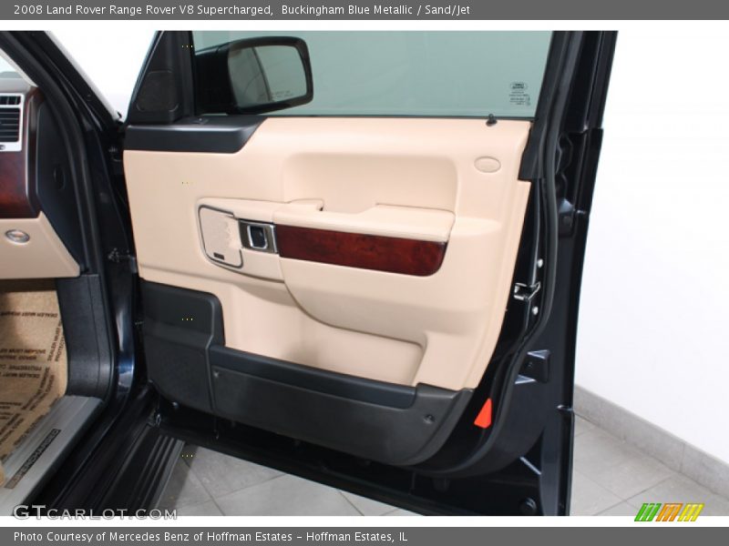 Buckingham Blue Metallic / Sand/Jet 2008 Land Rover Range Rover V8 Supercharged