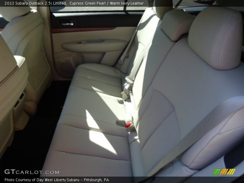 Cypress Green Pearl / Warm Ivory Leather 2013 Subaru Outback 2.5i Limited