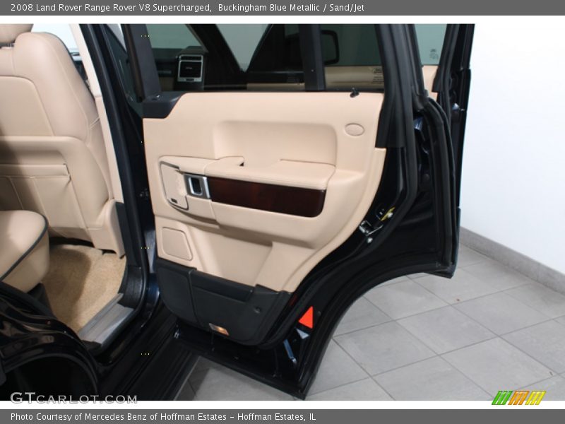 Buckingham Blue Metallic / Sand/Jet 2008 Land Rover Range Rover V8 Supercharged