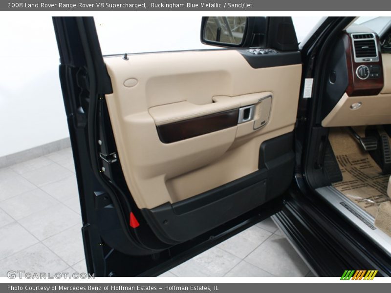 Buckingham Blue Metallic / Sand/Jet 2008 Land Rover Range Rover V8 Supercharged