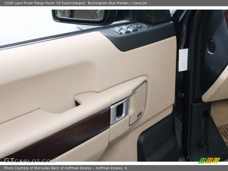 Buckingham Blue Metallic / Sand/Jet 2008 Land Rover Range Rover V8 Supercharged