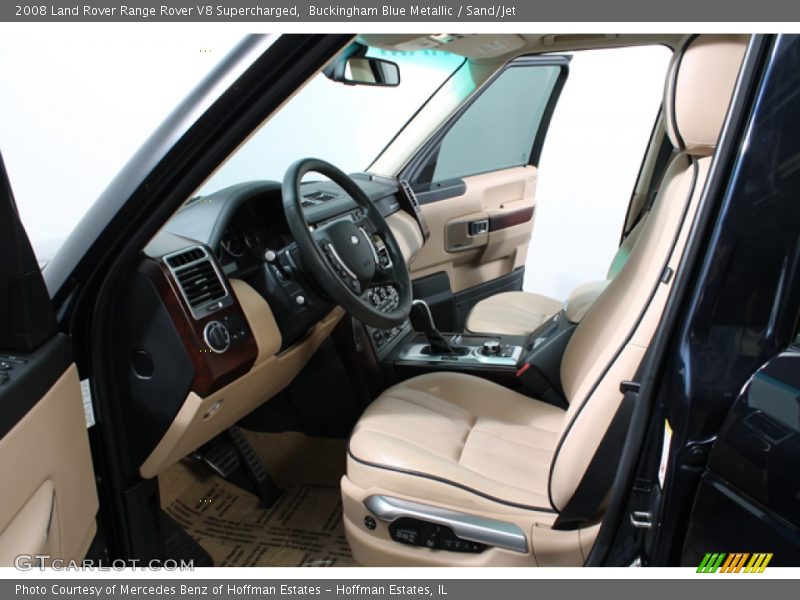 Buckingham Blue Metallic / Sand/Jet 2008 Land Rover Range Rover V8 Supercharged
