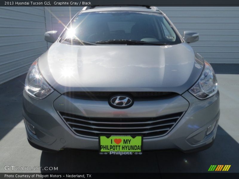 Graphite Gray / Black 2013 Hyundai Tucson GLS