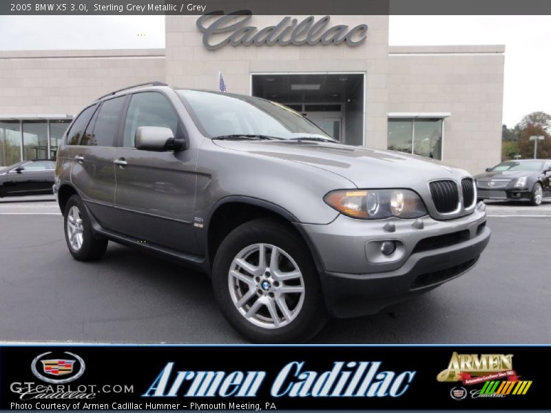 Sterling Grey Metallic / Grey 2005 BMW X5 3.0i