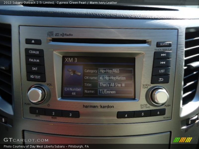 Cypress Green Pearl / Warm Ivory Leather 2013 Subaru Outback 2.5i Limited