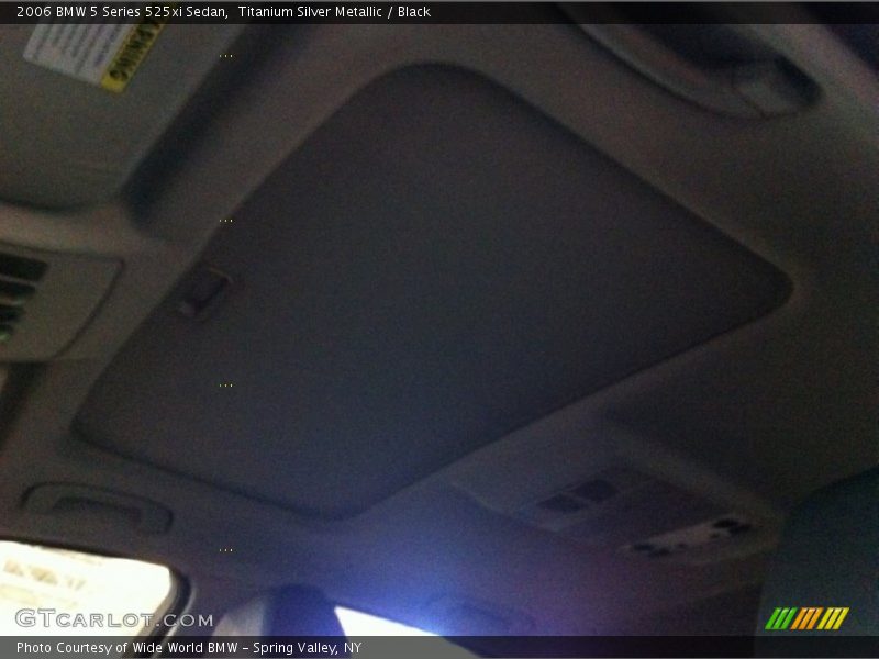 Titanium Silver Metallic / Black 2006 BMW 5 Series 525xi Sedan