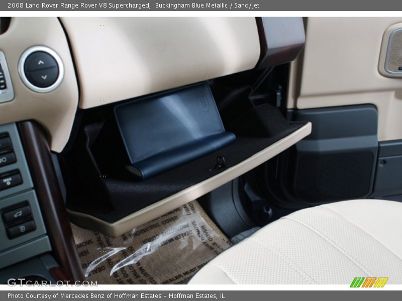 Buckingham Blue Metallic / Sand/Jet 2008 Land Rover Range Rover V8 Supercharged