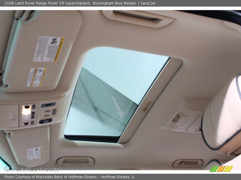 Buckingham Blue Metallic / Sand/Jet 2008 Land Rover Range Rover V8 Supercharged