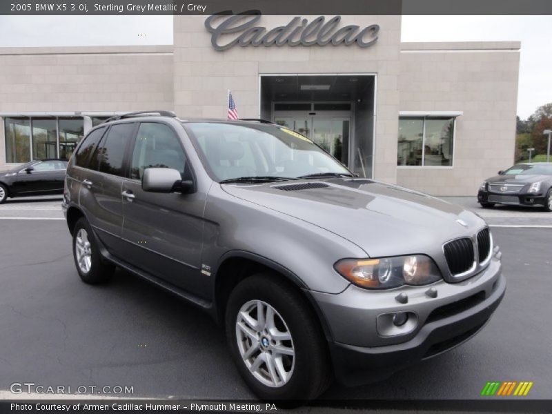Sterling Grey Metallic / Grey 2005 BMW X5 3.0i