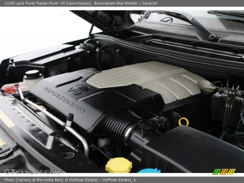 Buckingham Blue Metallic / Sand/Jet 2008 Land Rover Range Rover V8 Supercharged