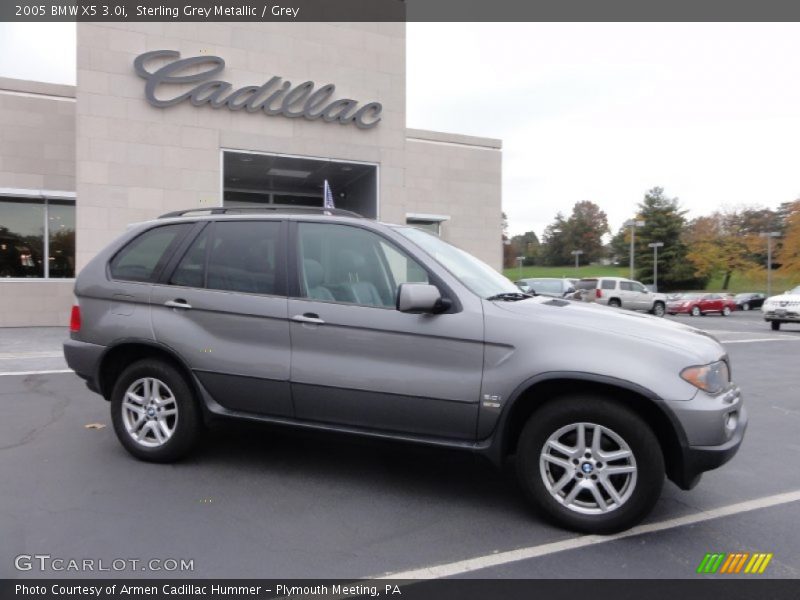 Sterling Grey Metallic / Grey 2005 BMW X5 3.0i